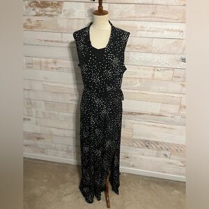 NWT White House Black Market size 16 black maxi dress